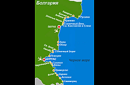 Map of Bulgaria