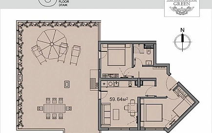 ID 16149 Two-bedroom apartment in Aphrodite Green Photo 9