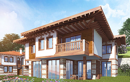 ID 7437 New two-storey house in Sveti Vlas Photo 1 