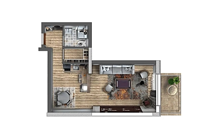 ID 12334 Real estate from the developer in Evergreen 4 Photo 3