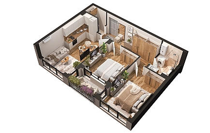 ID 16689 Two-bedroom apartment from the developer in Sunny Paradise 2 Photo 3