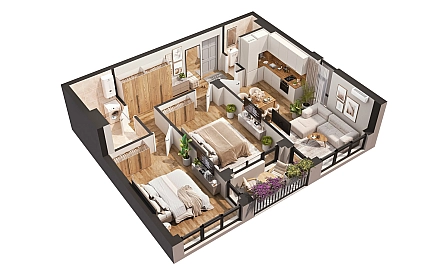 ID 16690 Two-bedroom apartment from the developer in Sunny Paradise 2 Photo 3