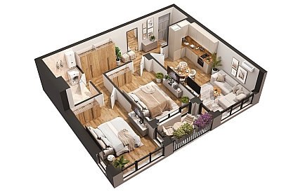 ID 16691 Two-bedroom apartment from the developer in Sunny Paradise 2 Photo 3