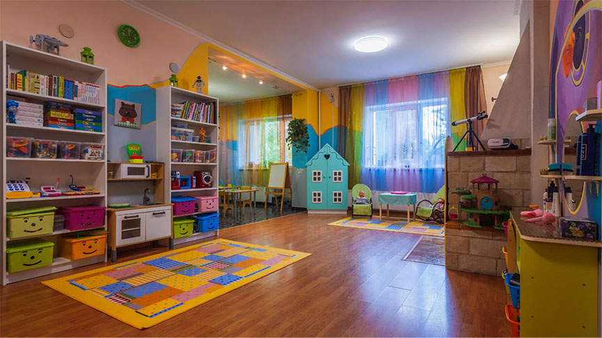 Specialized furnishings in a Bulgarian kindergarten for children with special needs