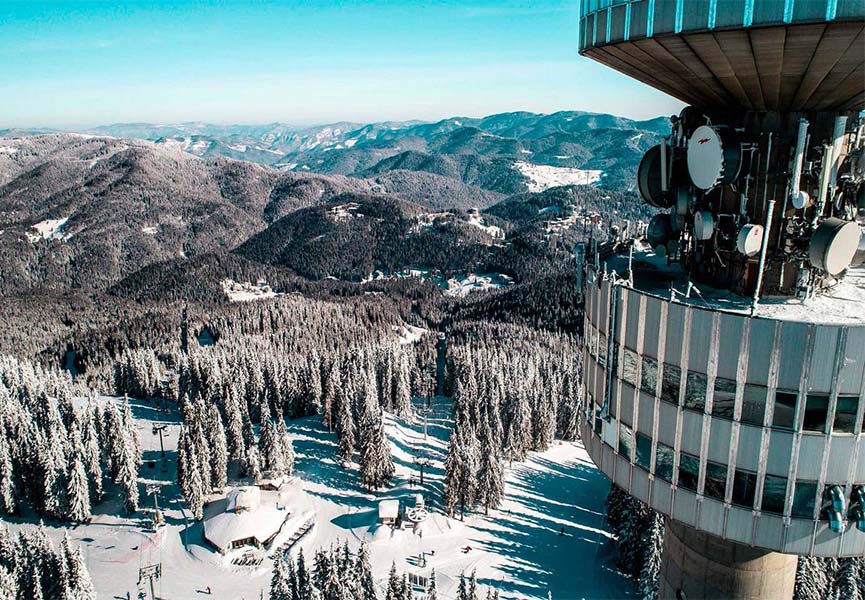 Pamporovo tower close-up