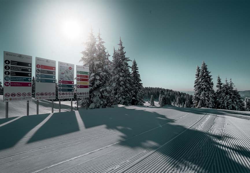 One of the slides of the Pamporovo resort