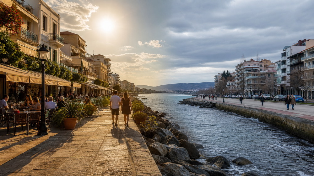 Off-season winter coast: quieter promenades and closed beach facilities